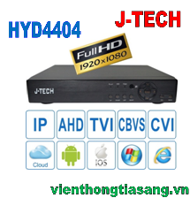 ĐẦU GHI HÌNH AHD/TVI/CVI/CBVS/IP J-TECH HYD4404