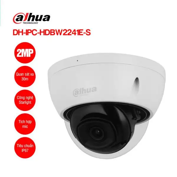Camera IP 2MP DAHUA DH-IPC-HDBW2241E-S 1 DAHUA DH-IPC-HDBW2241E-S