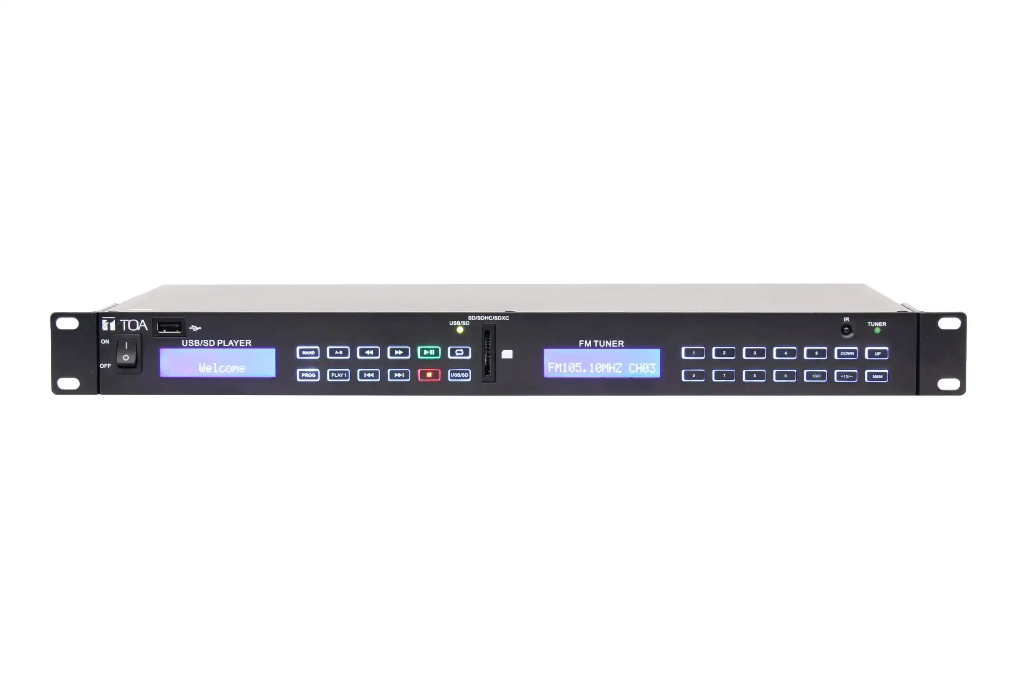 Đầu phát nhạc nền: TOA MD-200STU-EB 1 Đầu phát nhạc nền: TOA MD-200STU-EB | Sản phẩm chính hãng
