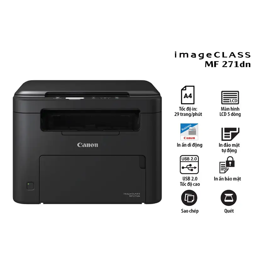 may in canon mf271dn laser den trang da nang
