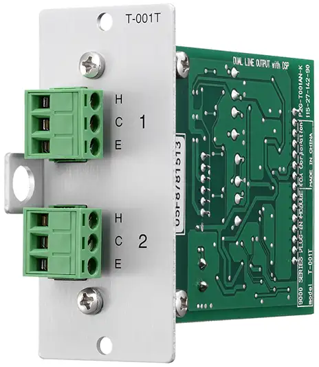 Mô-đun hai ngõ ra mức Line với DSP: TOA T-001T | Sản phẩm chính hãng