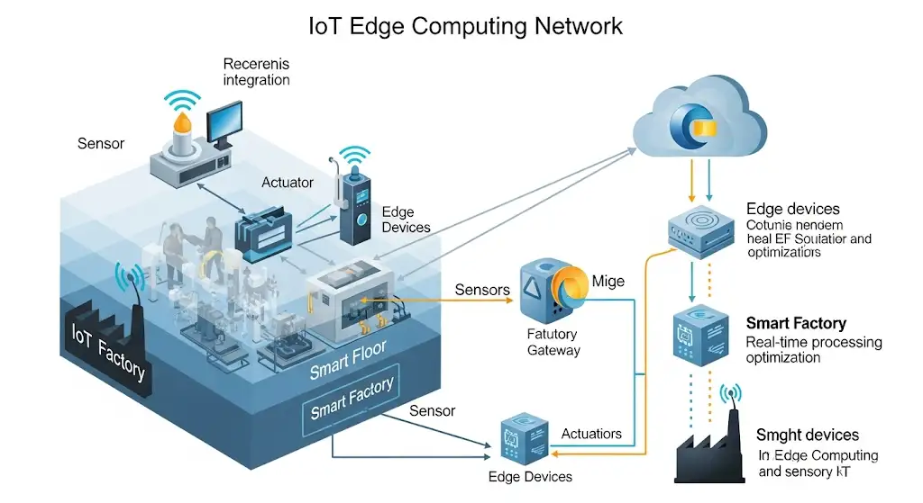 Thiết Bị AI & Big Data: Nền Tảng Công Nghệ Thông Minh Cho Doanh Nghiệp Hiện Đại 6 Ecosystem IoT Edge Computing trong smart factory