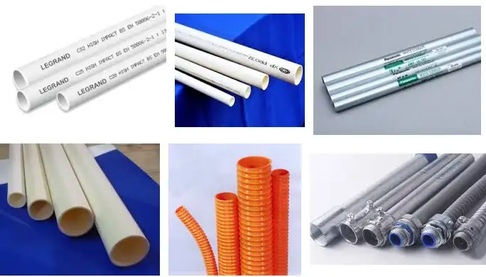 Kỹ Thuật Lắp Ống Điện Âm Tường/Sàn và Máng Cáp Trong Hệ Thống ELV 3 Cac Loai Ong Dien