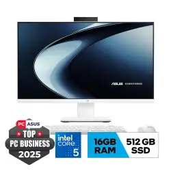 Máy tính để bàn All in one Asus V470VAK-WPE076W (Intel Core i5 13420H | 16GB | 512GB | 27 inch FHD | CAM/MIC | WF6E/BT/WL | KB&M | Win 11 | Trắng)