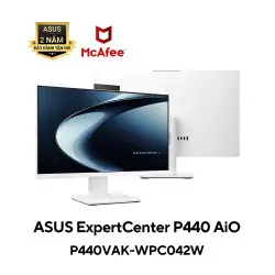 Máy tính để bàn All in one Asus  P440VAK-WPC042W (Intel Core i3-1315U | 8GD5 | 512G-SSD | TPM | 23.8FHD | CAM/MIC | WF6E | BT/WL | KB &M | W11H | 2Y-OSS/TRẮNG)