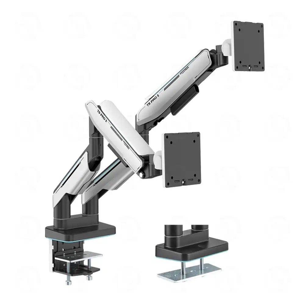 Giá Đỡ 2 Màn Hình Human Motion T9 Pro II Dual (23 - 43inch) Màu Trắng- Giá Sốc 1 Giá Đỡ 2 Màn Hình Human Motion T9 Pro II Dual (23 - 43inch) Màu Trắng- Giá Sốc