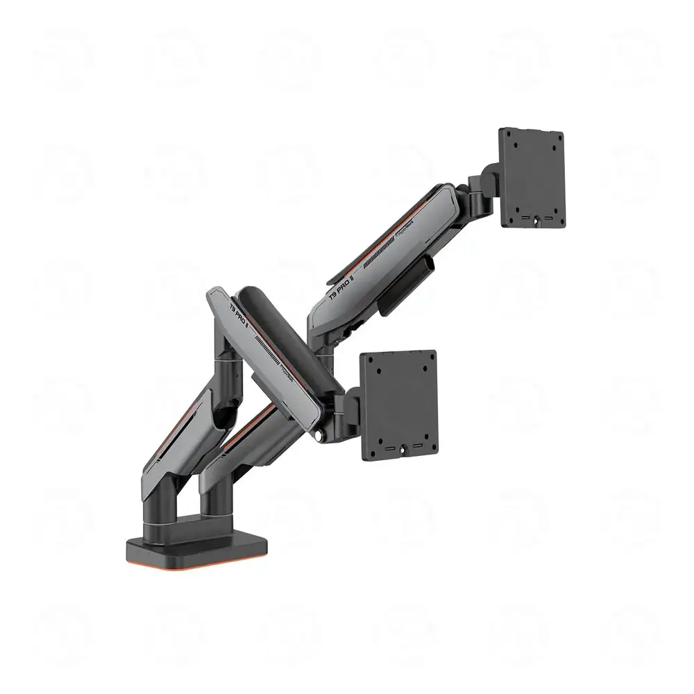 Giá Đỡ 2 Màn Hình Human Motion T9 Pro II Dual (23 - 43inch) Màu Xám