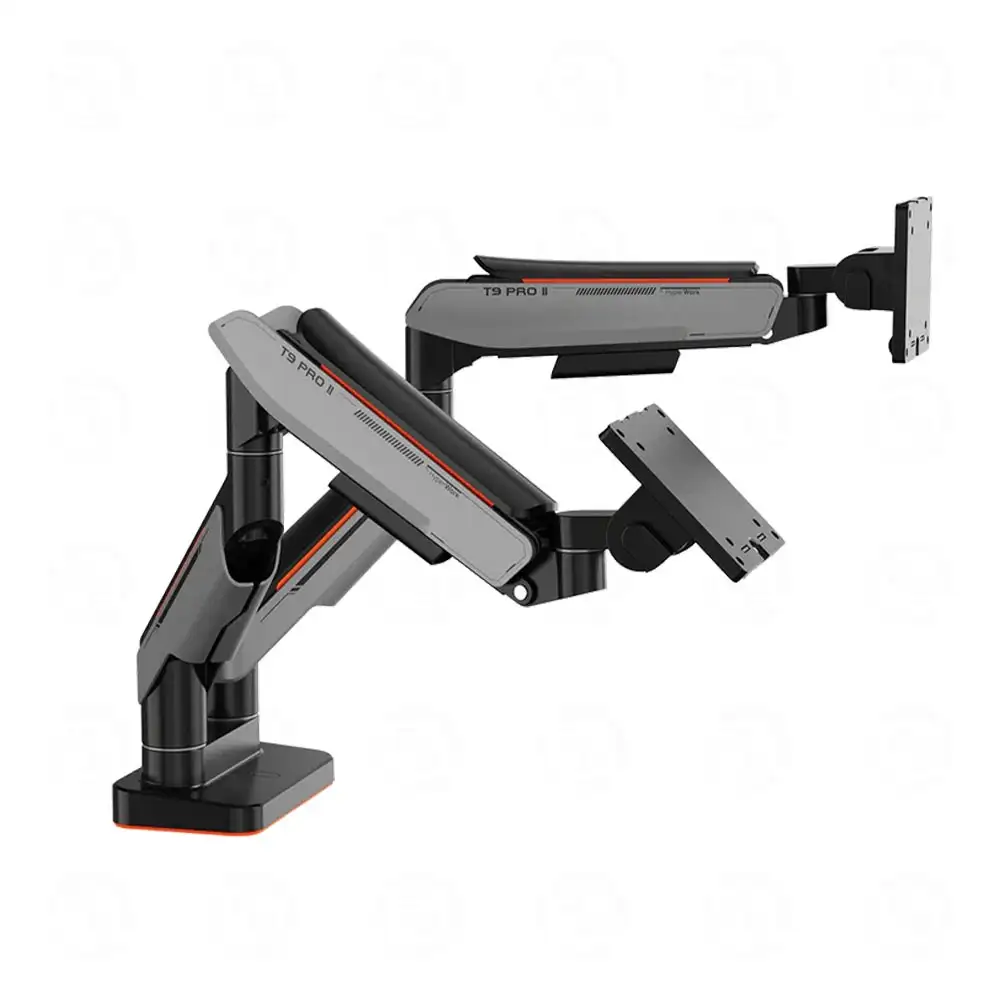 Giá Đỡ 2 Màn Hình Human Motion T9 Pro II Dual (23 - 43inch) Màu Xám - Ảnh 3