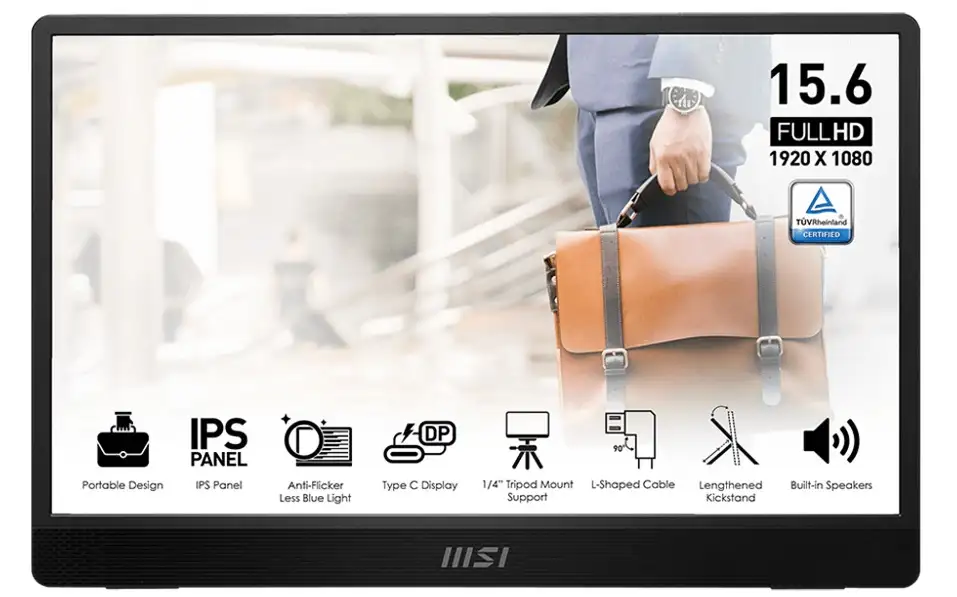 Màn hình di động MSI PRO MP161 E2 (15.6 inch - IPS - FHD - 60Hz - 4ms)