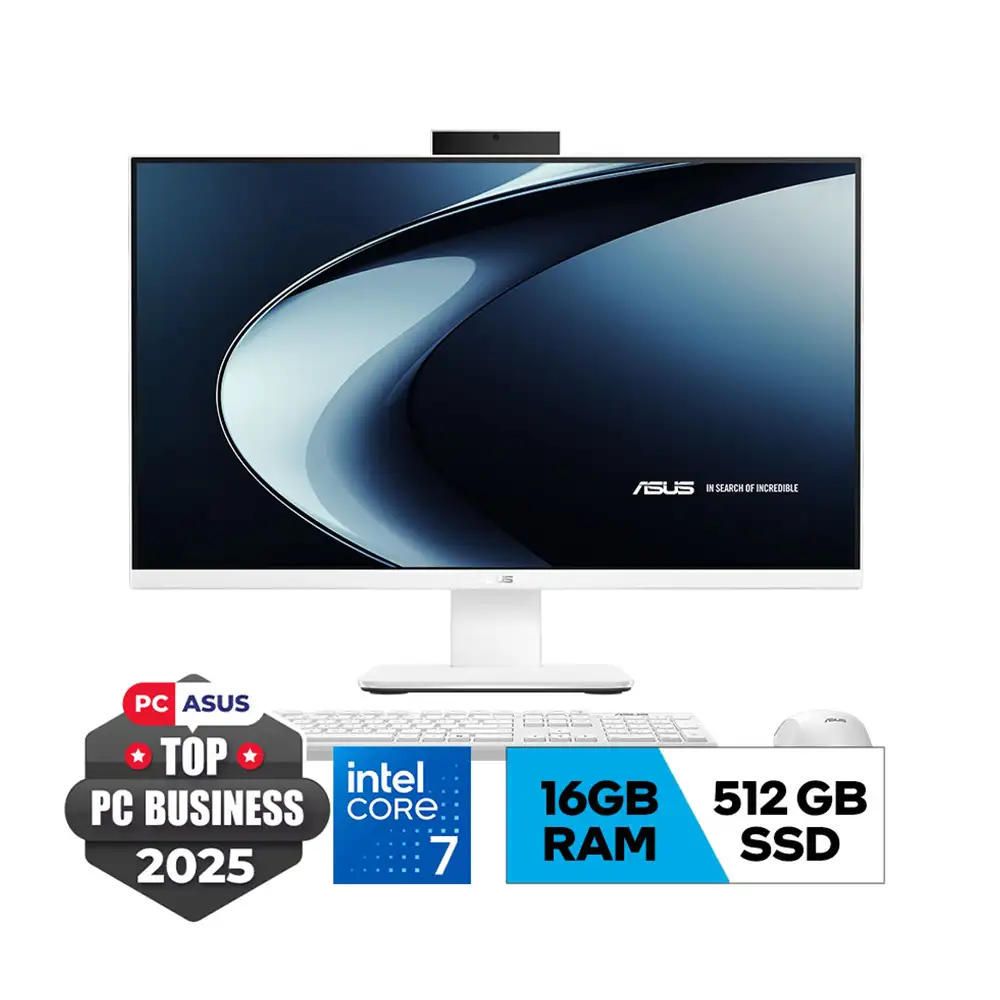 Máy tính để bàn All in one Asus V470VAK-WPE077W (Intel Core i7 13620H | 16GB | 512GB | Intel Graphic | 27 inch FHD | CAM/MIC | WF6E/BT/WL | KB&M | W11H | 2Y-OSS) - Ảnh 2