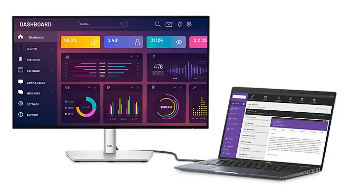 Màn Hình Dell UltraSharp U2424HE (23.8 inch - FHD - IPS - 120Hz - 5ms - DRR - TMDS - USB TypeC - Network RJ45) 4 Màn Hình Dell UltraSharp U2424HE (23.8 inch - FHD - IPS - 120Hz - 5ms - DRR - TMDS - USB TypeC - Network RJ45) - Ảnh 4
