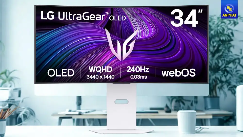 Màn Hình Thông Minh Gaming LG UltraGear 34GX90SA-W (34 inch - OLED - WQHD - 240Hz - 0.03ms - Cong - Speaker) 2 Màn hình LG UltraGear 34GX90SA-W