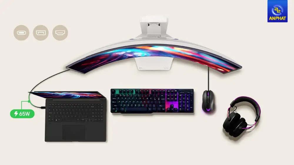 Màn Hình Thông Minh Gaming LG UltraGear 34GX90SA-W (34 inch - OLED - WQHD - 240Hz - 0.03ms - Cong - Speaker) 6 Màn hình LG UltraGear 34GX90SA-W
