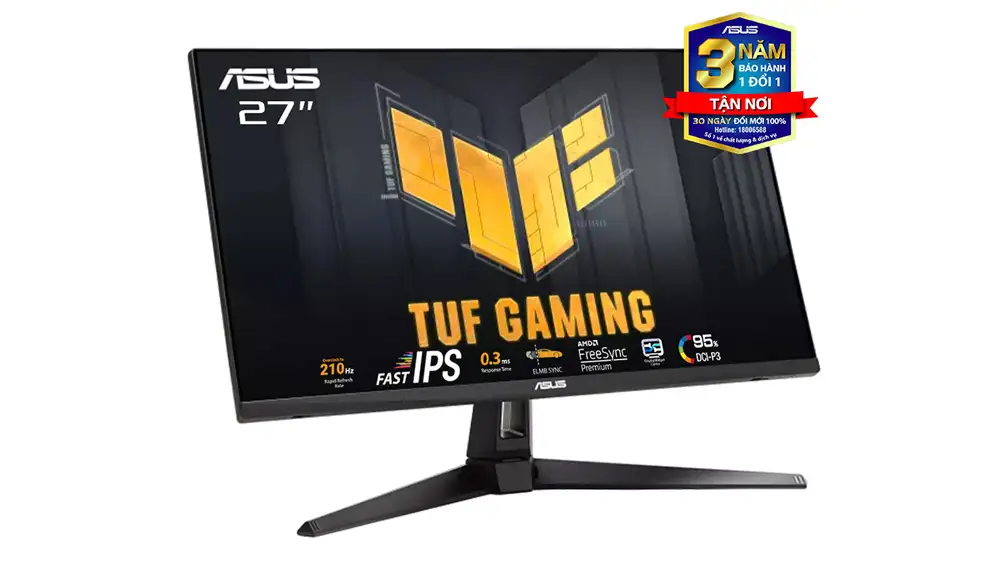 Màn Hình Gaming ASUS TUF Gaming VG27AQ5A (27 inch - IPS - 2K - 210Hz - 1ms - Speaker) 3 Màn Hình Gaming ASUS TUF Gaming VG27AQ5A (27 inch - IPS - 2K - 210Hz - 1ms - Speaker) - Ảnh 3