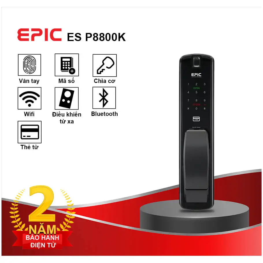 Khóa cửa điện tử EPIC EF-P8800K