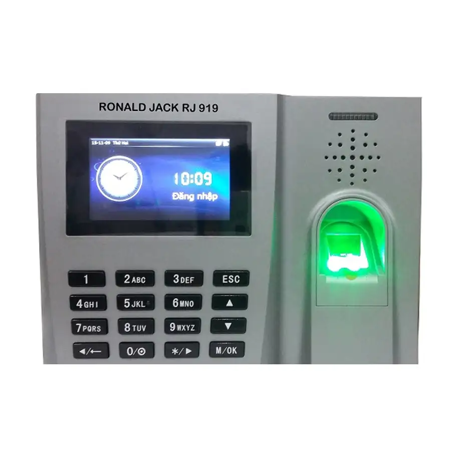 Máy chấm công vân tay và thẻ cảm ứng RONALD JACK RJ919