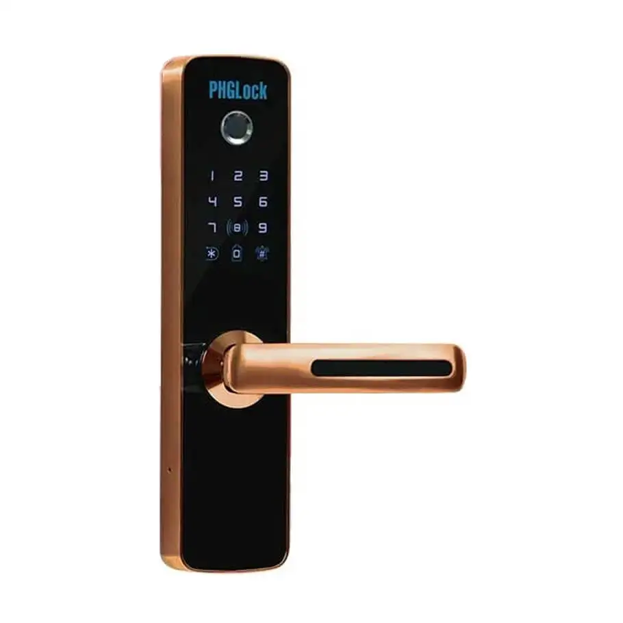 Khóa cửa điện tử PHGLock FP7153 (Vàng hồng)