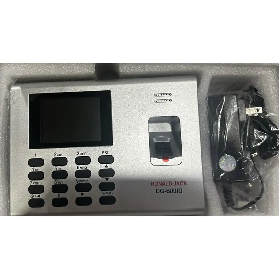 Máy chấm công vân tay và thẻ cảm ứng RONALD JACK DG-600ID (Bạc) 1 Máy chấm công vân tay và thẻ cảm ứng RONALD JACK DG-600ID (Bạc)