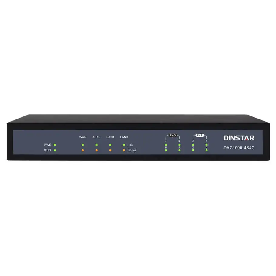 Analog VoIP Gateway Dinstar DAG1000-4S4O