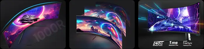 Màn Hình Gaming SAMSUNG Odyssey Neo G9 G95NC LS57CG952NEXXV (Cong - 57 inch - VA - DUHD - 240Hz - 1ms) 3 Màn Hình Gaming SAMSUNG Odyssey Neo G9 G95NC LS57CG952NEXXV