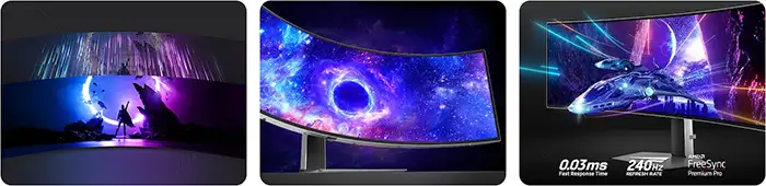 Màn hình Gaming SAMSUNG Odyssey OLED G9 G93SC LS49CG934SEXXV (49 inch - OLED - DualQHD - 240Hz - 0.03ms - Cong) 3 Màn Hình Gaming SAMSUNG Odyssey OLED G9 G93SC LS49CG934SEXXV