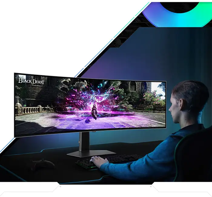 Màn hình Gaming SAMSUNG Odyssey OLED G9 G93SC LS49CG934SEXXV (49 inch - OLED - DualQHD - 240Hz - 0.03ms - Cong) 5 Màn Hình Gaming SAMSUNG Odyssey OLED G9 G93SC LS49CG934SEXXV