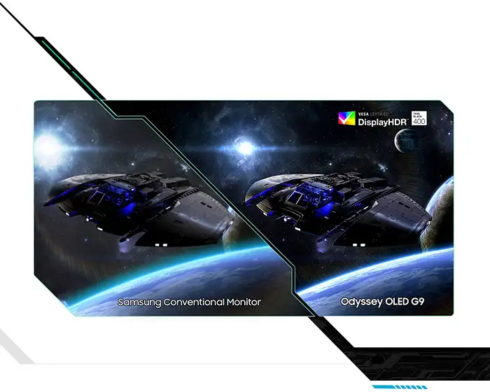 Màn hình Gaming SAMSUNG Odyssey OLED G9 G93SC LS49CG934SEXXV (49 inch - OLED - DualQHD - 240Hz - 0.03ms - Cong) 7 Màn Hình Gaming SAMSUNG Odyssey OLED G9 G93SC LS49CG934SEXXV