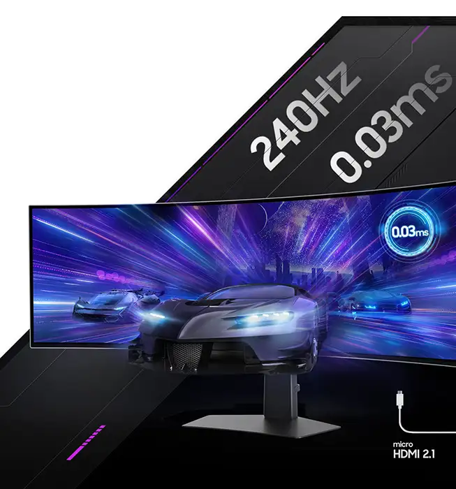 Màn hình Gaming SAMSUNG Odyssey OLED G9 G93SC LS49CG934SEXXV (49 inch - OLED - DualQHD - 240Hz - 0.03ms - Cong) 8 Màn Hình Gaming SAMSUNG Odyssey OLED G9 G93SC LS49CG934SEXXV
