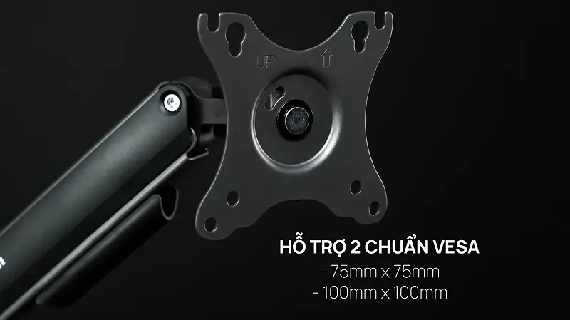 Giá Đỡ 2 Màn Hình Human Motion T6 Pro DUAL (17- 32 inch) Màu Đen Xám 3 T6 Pro - Dual Hỗ Trợ 2 Chuẩn VESA