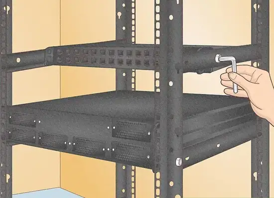 lap thiet bi vao tu rack 10