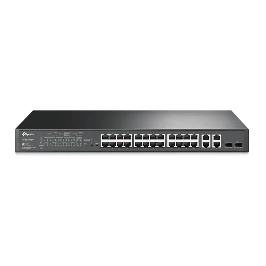24-Port 10/100Mbps PoE+ Switch TP-LINK TL-SL2428P