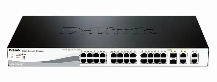 26-Port PoE Smart Switch + 2 slot SFP D-Link DES-1210-28P