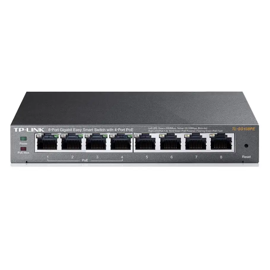 8-Port GE with 4-port PoE Switch TP-LINK TL-SG108PE