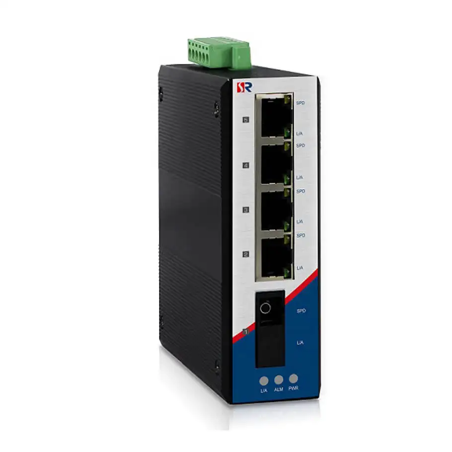 4-port 10/100Base-T(X)+1-port 100Base-FX Industrial DIN-Rail Switch WINTOP YT-RS205-1F4T 1 4-port 10/100Base-T(X)+1-port 100Base-FX Industrial DIN-Rail Switch WINTOP YT-RS205-1F4T