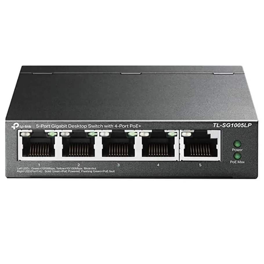 5-Port GE with 4-port PoE+ Switch TP-LINK TL-SG1005LP