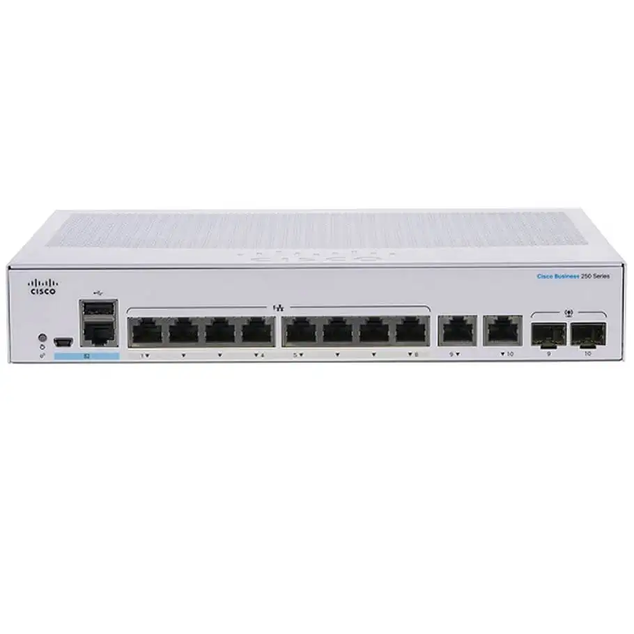 8-Port GE Smart Switch CBS250-8T-E-2G-EU