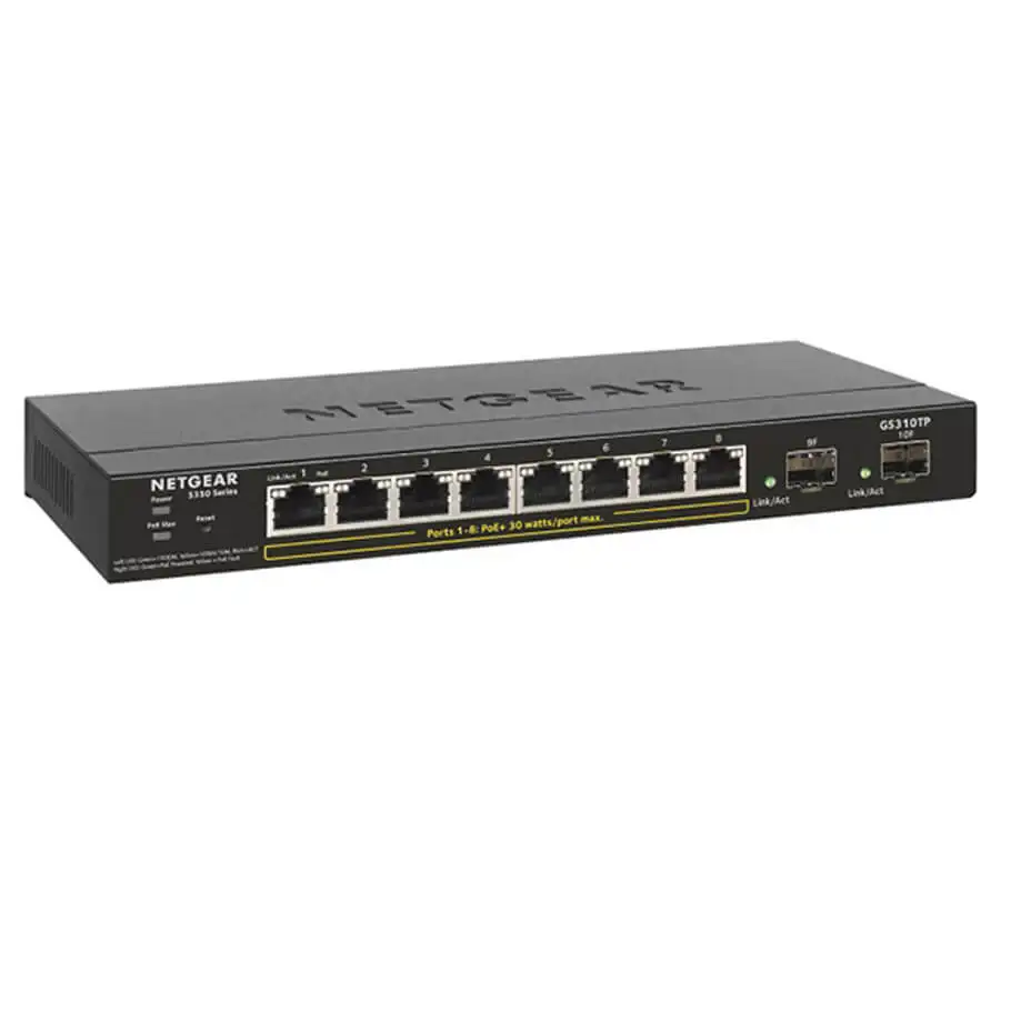 8-Port GE PoE+ Smart Switch NETGEAR GS310TP