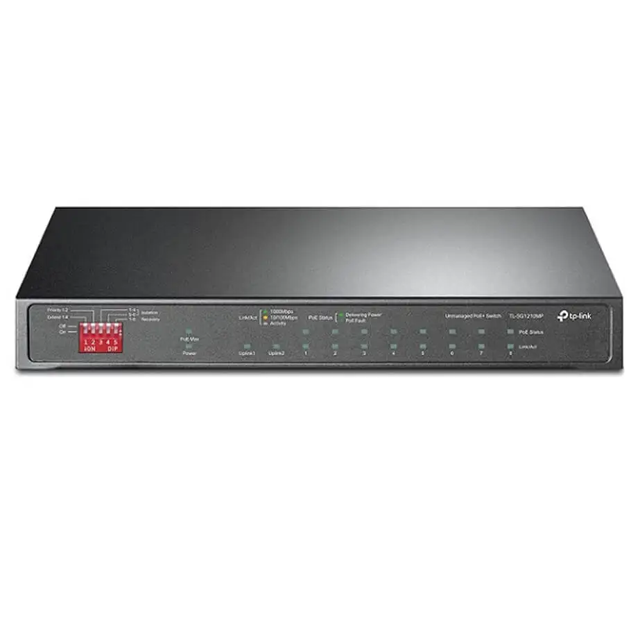 10-Port GE with 8-Port PoE+ Switch TP-LINK TL-SG1210MP