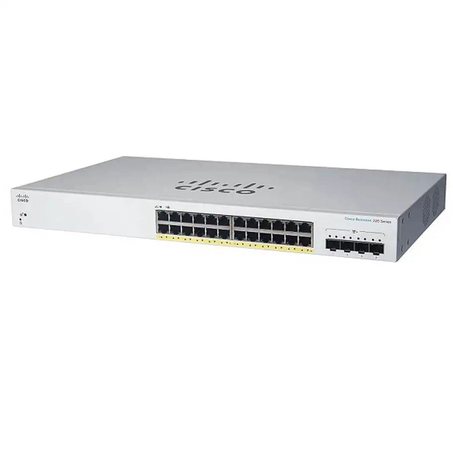 24-Port GE PoE Smart Switch CISCO CBS220-24P-4G-EU 1 24-Port GE PoE Smart Switch CISCO CBS220-24P-4G-EU