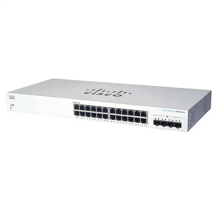24-port GE + 4x10G SFP+ Switch CISCO CBS220-24T-4X 1 24-port GE + 4x10G SFP+ Switch CISCO CBS220-24T-4X