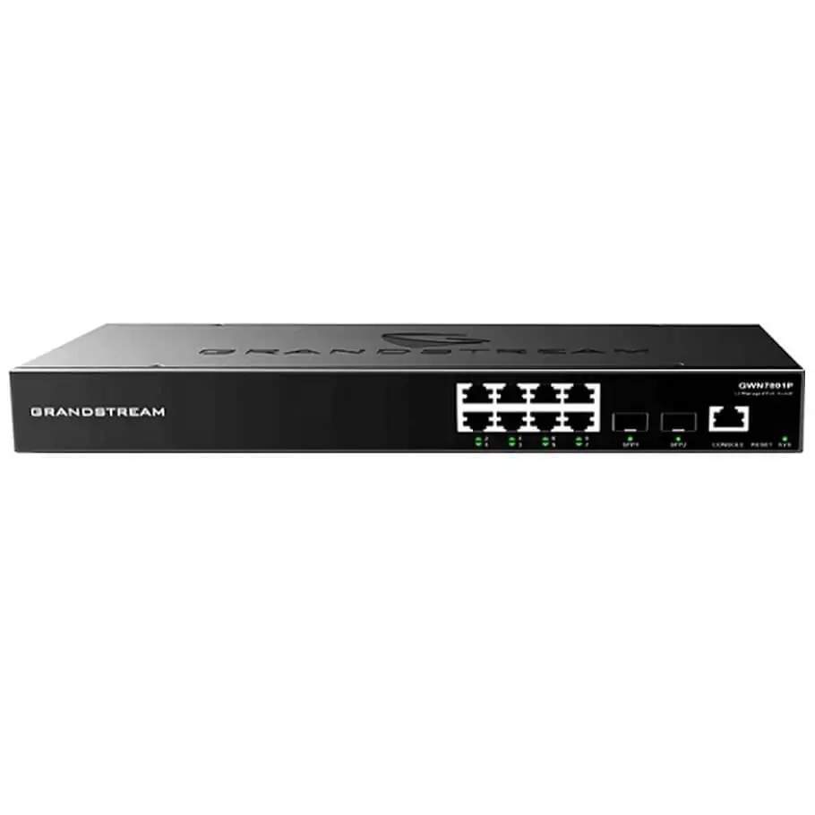 Switch 8 cổng PoE Gigabit L2+ Grandstream GWN7801P