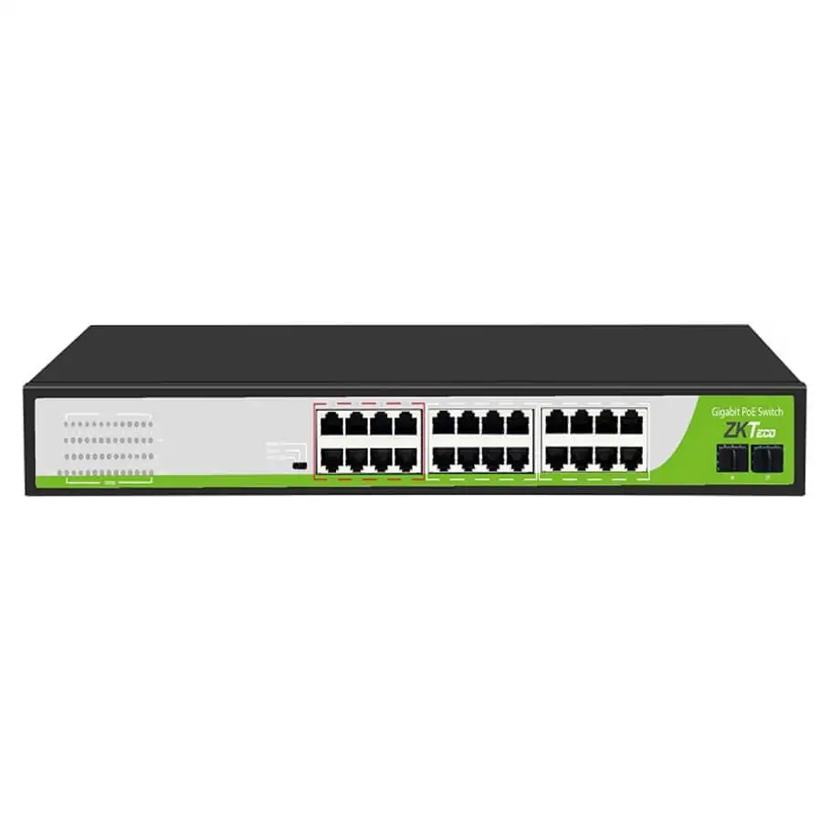 24-Port Gigabit PoE Switch ZKTeco PE242-300-G