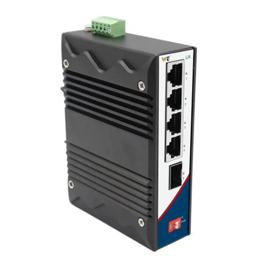 4-port 10/100Base-T(X) Industrial DIN-Rail Switch WINTOP YT-RS235-1F4T (SFP)