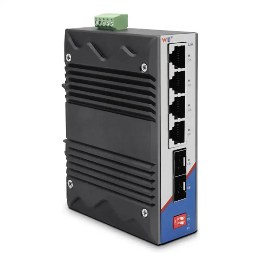 4-port Gigabit + 2-port 1000Base-X SFP Industrial DIN-Rail Switch WINTOP YT-RS236-2GF4GT