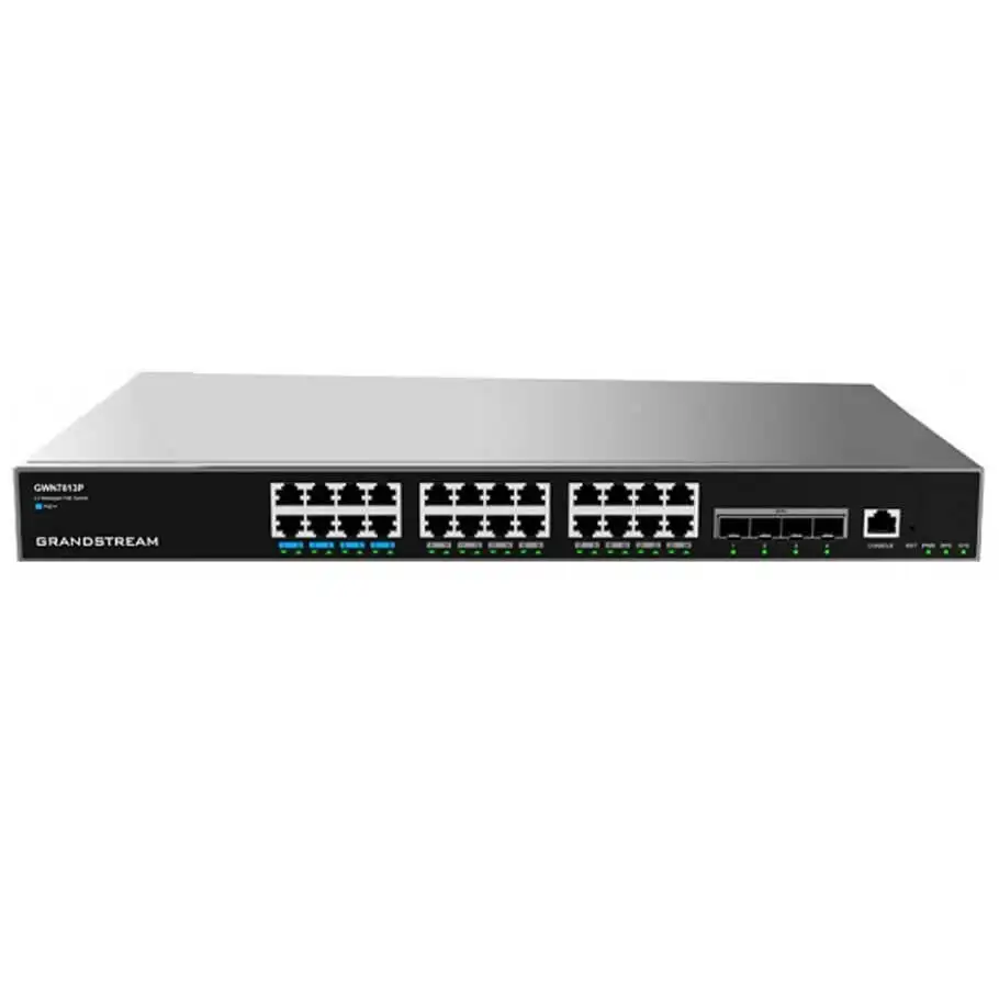 24-Port Gigabit PoE Layer 3 Switch Grandstream GWN7813P