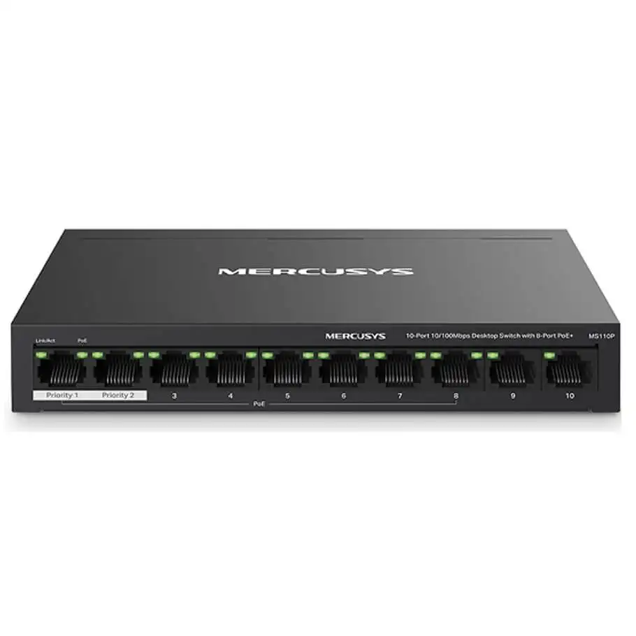10-Port 10/100Mbps Desktop Switch MERCUSYS MS110P