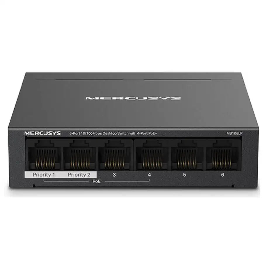 4-Port 10/100Mbps Desktop Switch MERCUSYS MS106LP 1 4-Port 10/100Mbps Desktop Switch MERCUSYS MS106LP