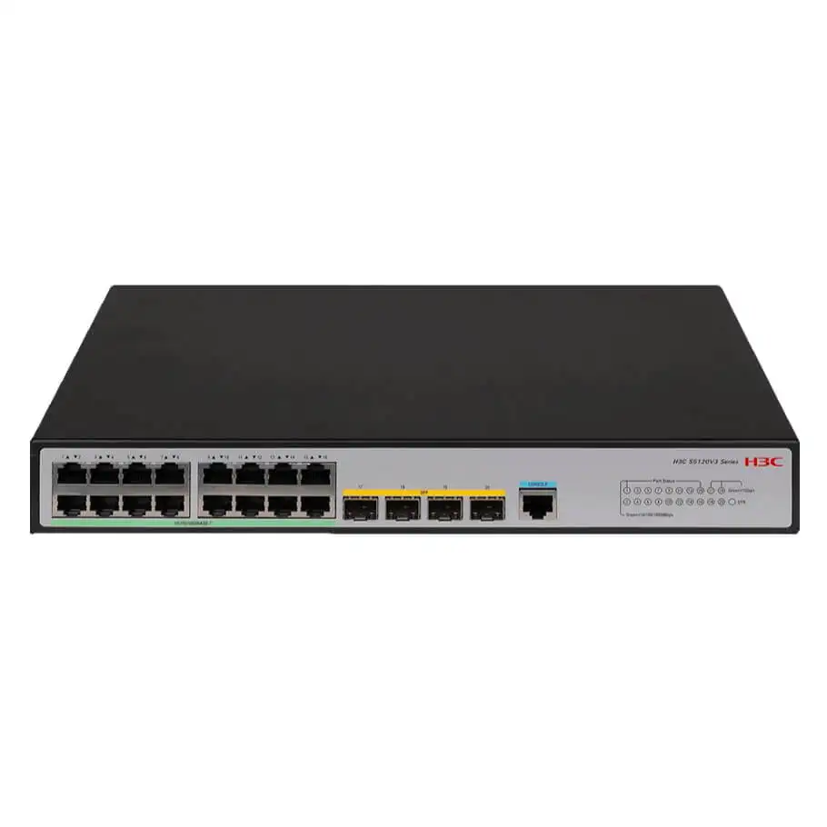 16-Port GE + 4-Port SFP Layer 3 Switch H3C S5120V3-20P-LI