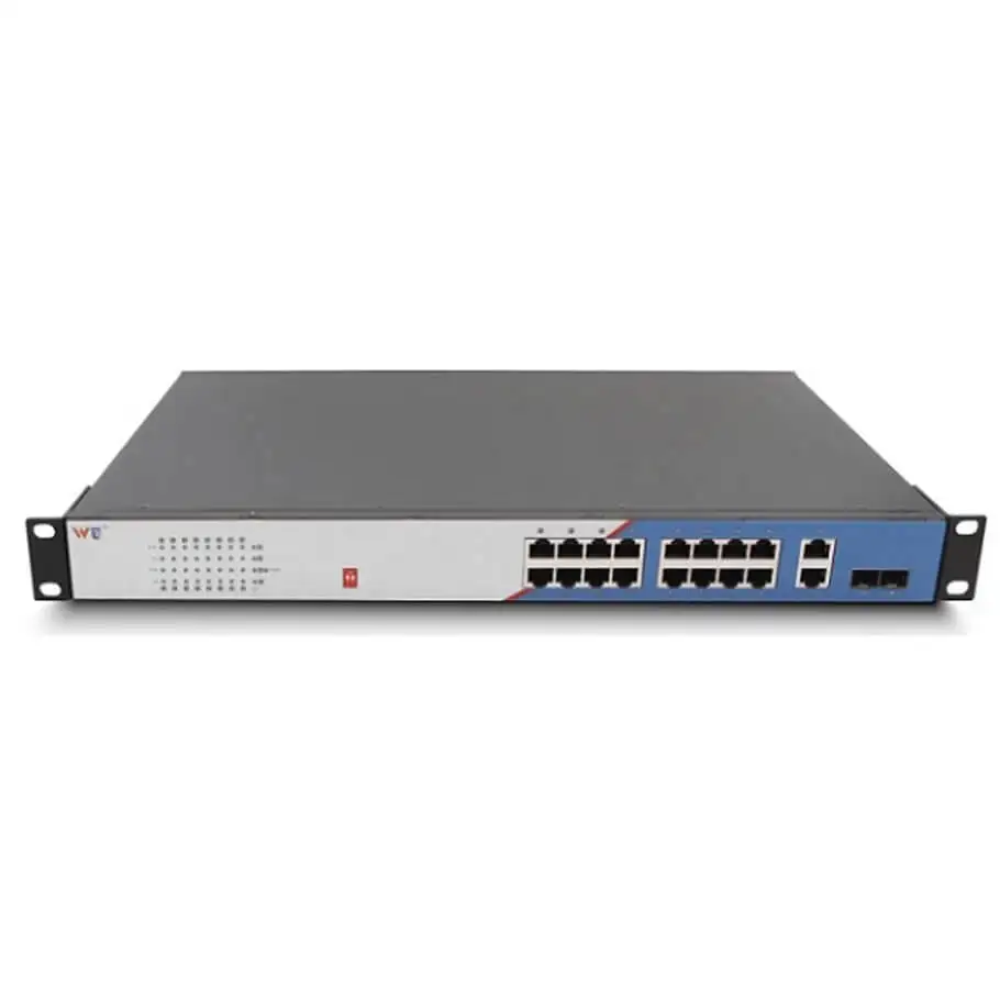 16-port GE PoE + 2-port GE + 2-Port 1G SFP Rack-Mounted Switch WINTOP YT-CM2320-2GF18GT-16POE