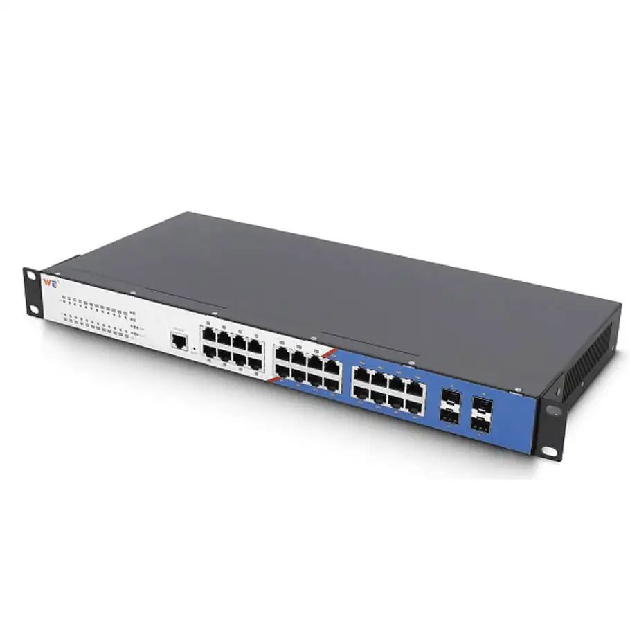24-Port GE + 4-Port 10GBase-X SFP+ Layer 3 Managed Switch WINTOP YT-CM5728-4WF24GT
